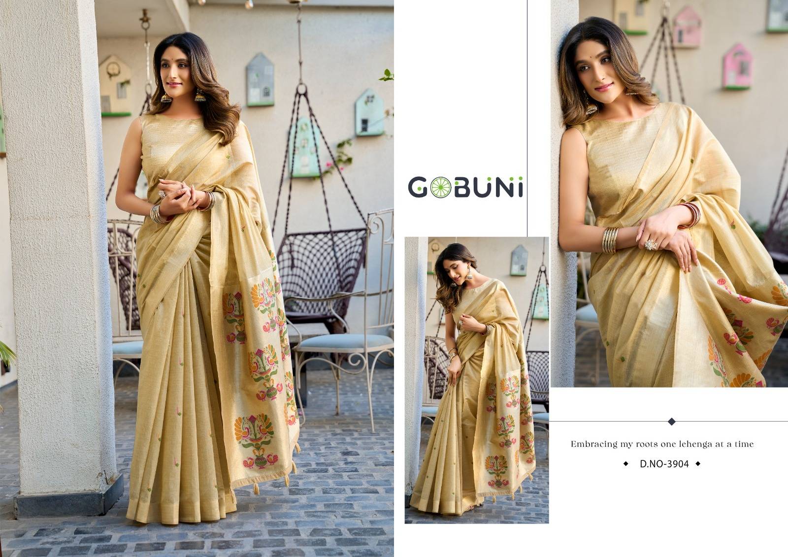 SURBHI BY GOBUNI 3901 To 3906 Series Indian Traditional Wear Collection Beautiful Stylish Fancy Colorful Occasional Wear Cotton jacquard Sarees At Wholesale Price